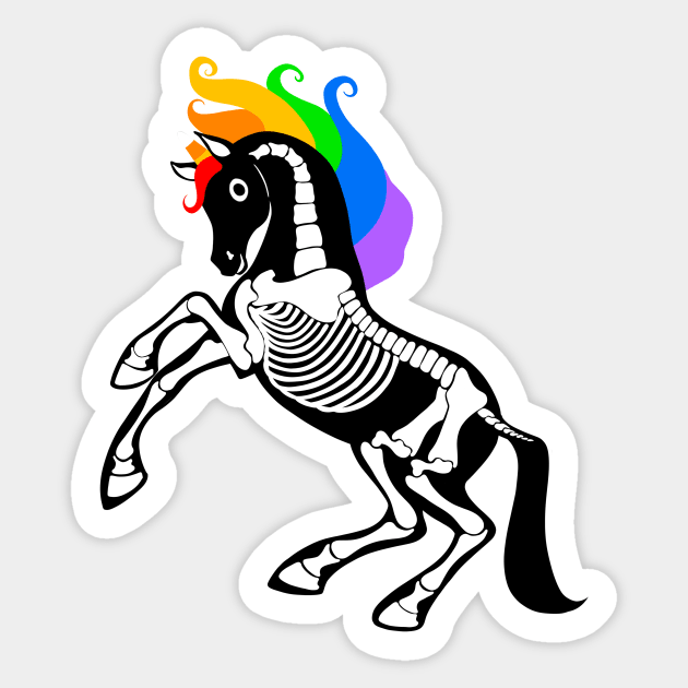 Jessica the Skellycorn Sticker by gingerkittenenterprises